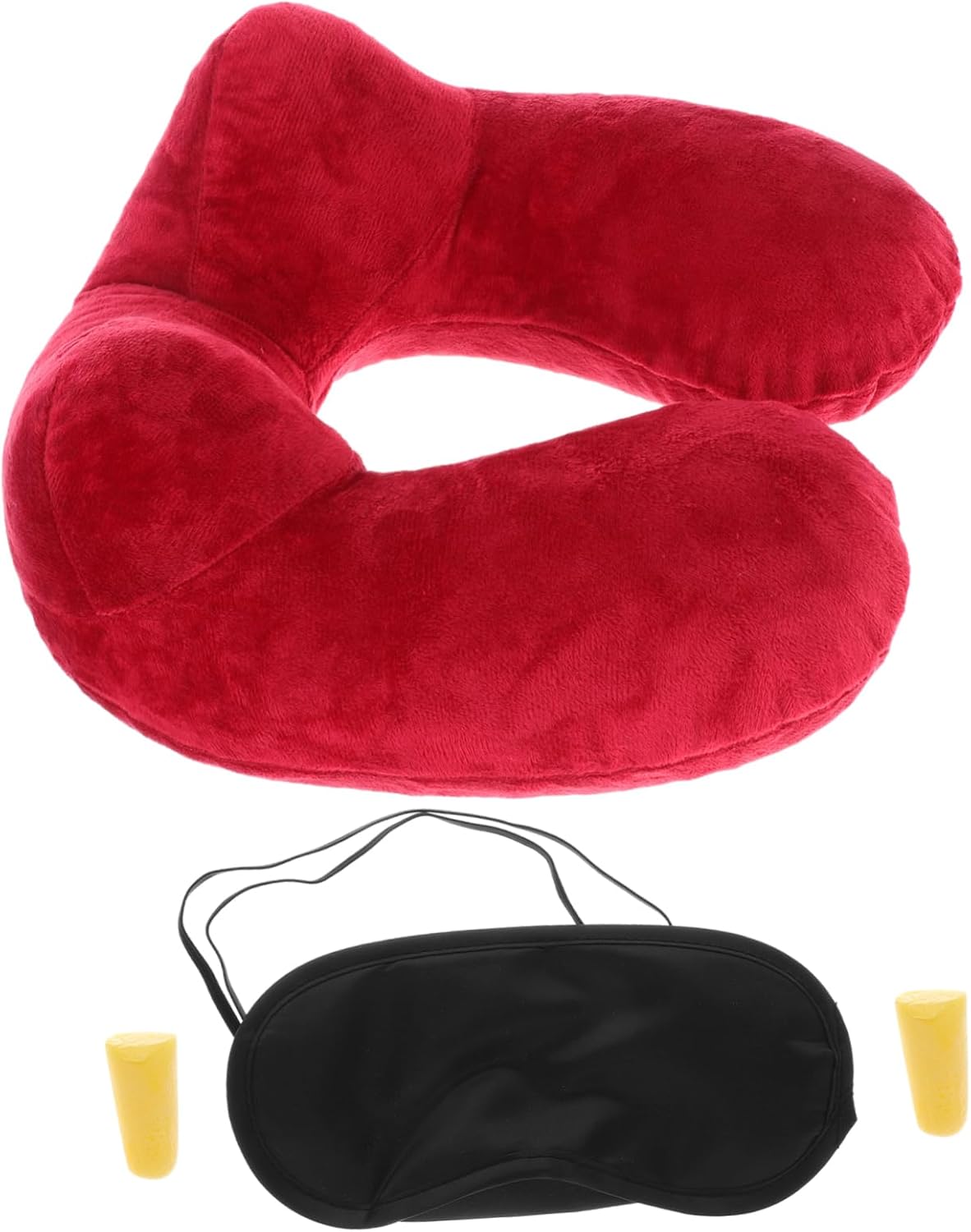 Kisangel Inflatable U-Shaped Neck Pillow for Travel Ergonomic Support for Airplanes Cars Trains