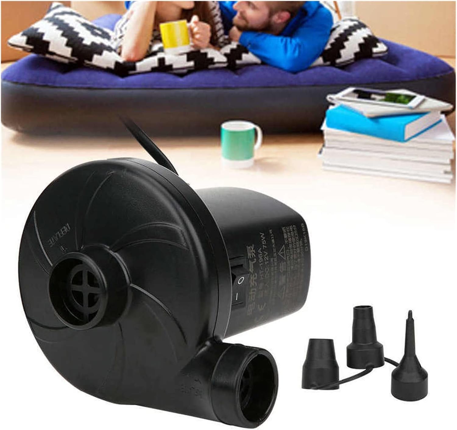 Mini Power DC12V Pump - Suction Inflation Air Compressor for Boats Industrial Uses