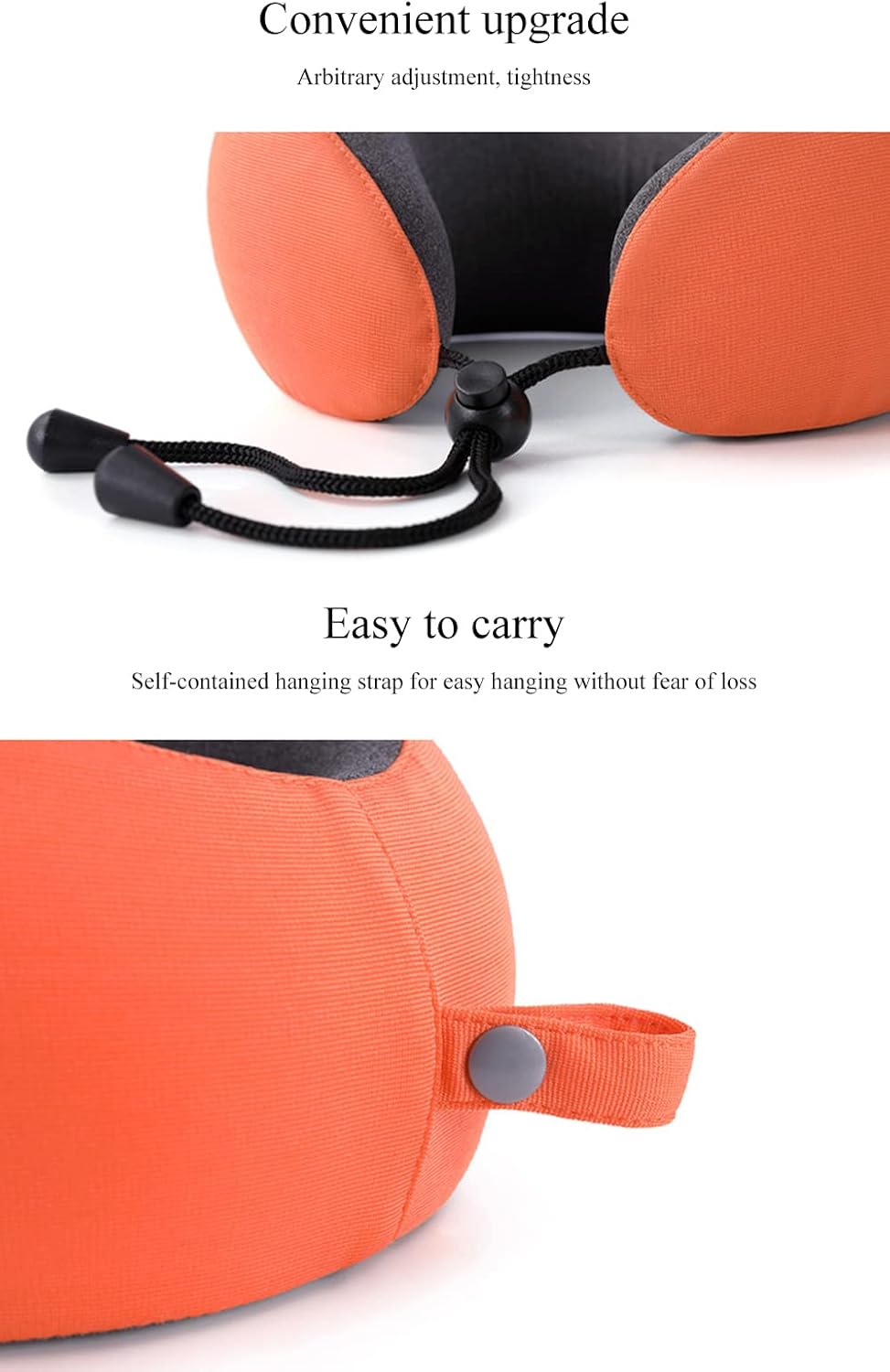 Neck and Head Support Pillow Stop Head from Falling Forward Memory Foam Travel Pillow for Airplane Train or Camp Use
