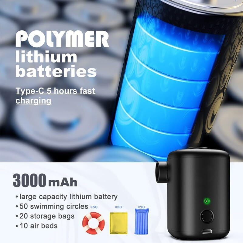 Expander Portable Electric Air Pump Camping inflatable air pump for home pool and outdoor use