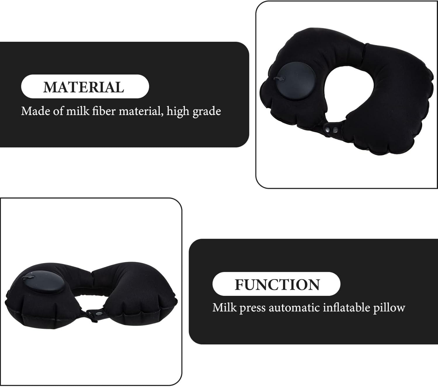 CHILDWEET Inflatable Travel Pillow - Comfortable Neck Pillow for Airplane Use Portable Travel Supply