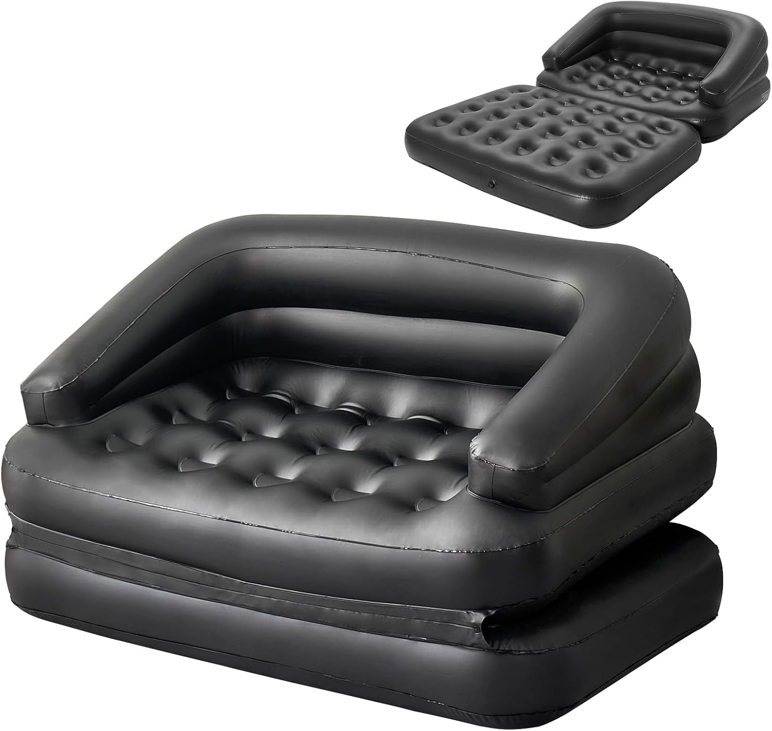 RAPTAVIS Inflatable Sofa Bed Full Size for Camping and Outdoor Use