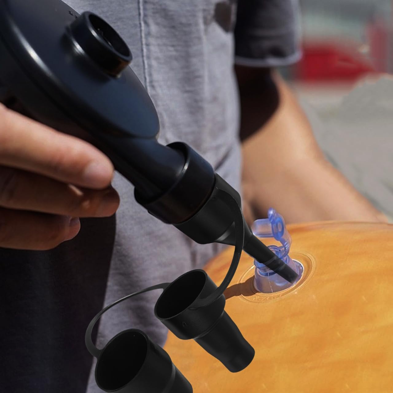 4Pcs Multi-Size Plastic Air Pump Nozzles - Portable Comfortable For Electric Inflators Air Beds Bikes More