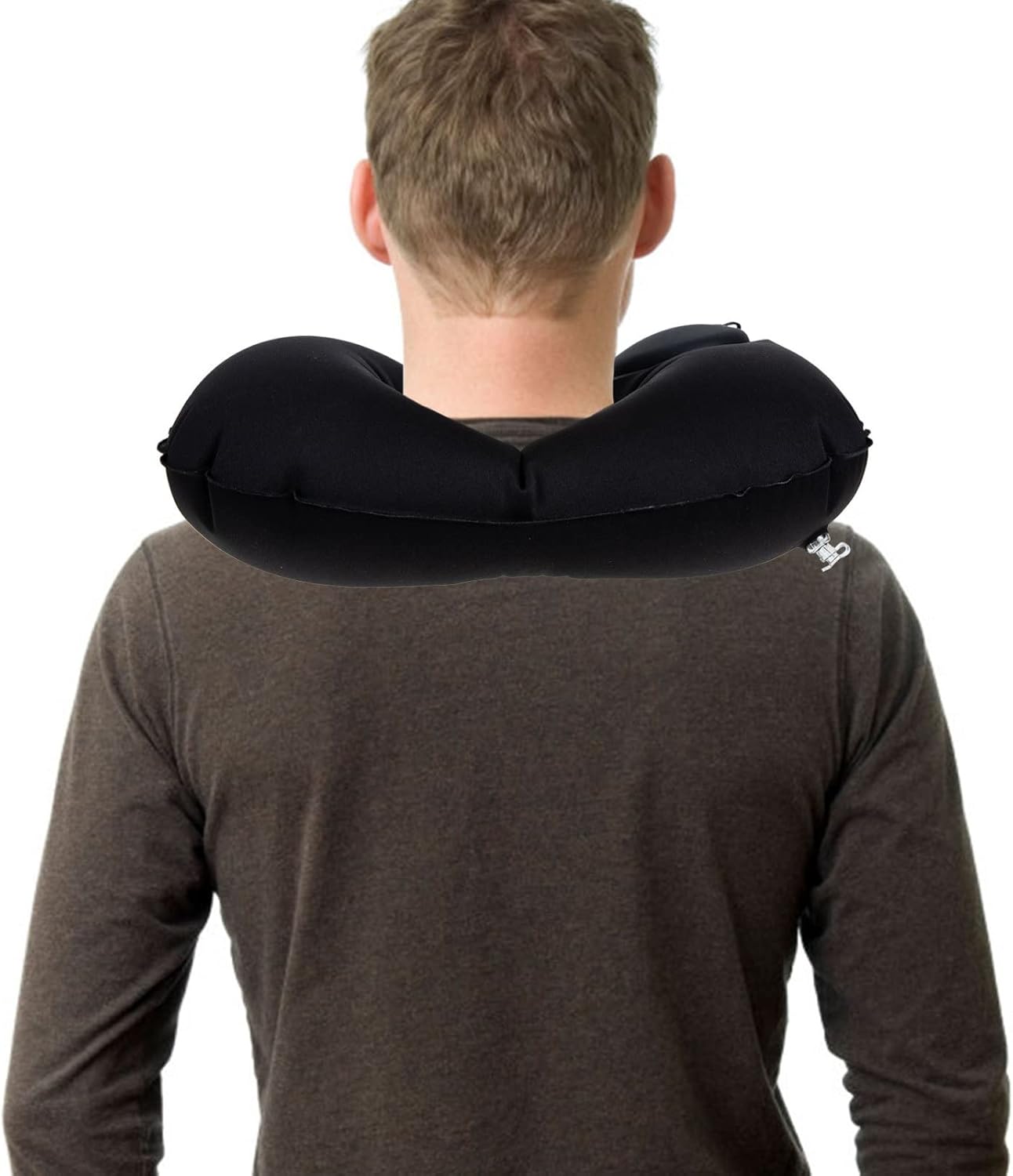 Portable Inflatable Travel Pillow Neck Support for Car Plane Office and Train