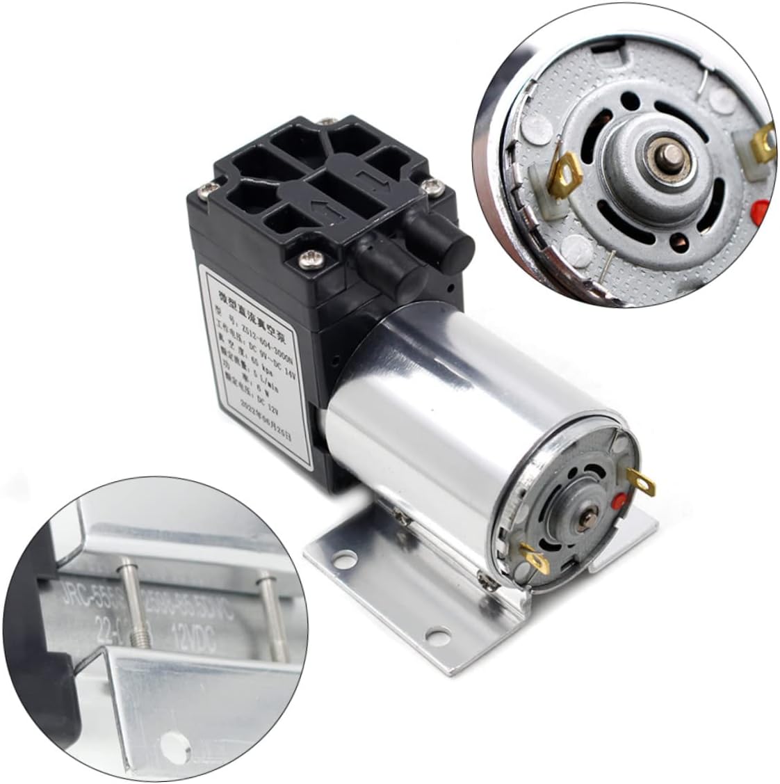 Size 25in Lightweight Electric Vacuum Pump for Camping and Home Use Quiet Operation