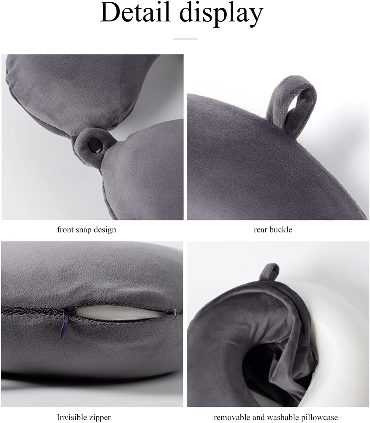 Perfect for Travel Portable Memory Foam Neck Pillow for Airplanes Cars and Office Use