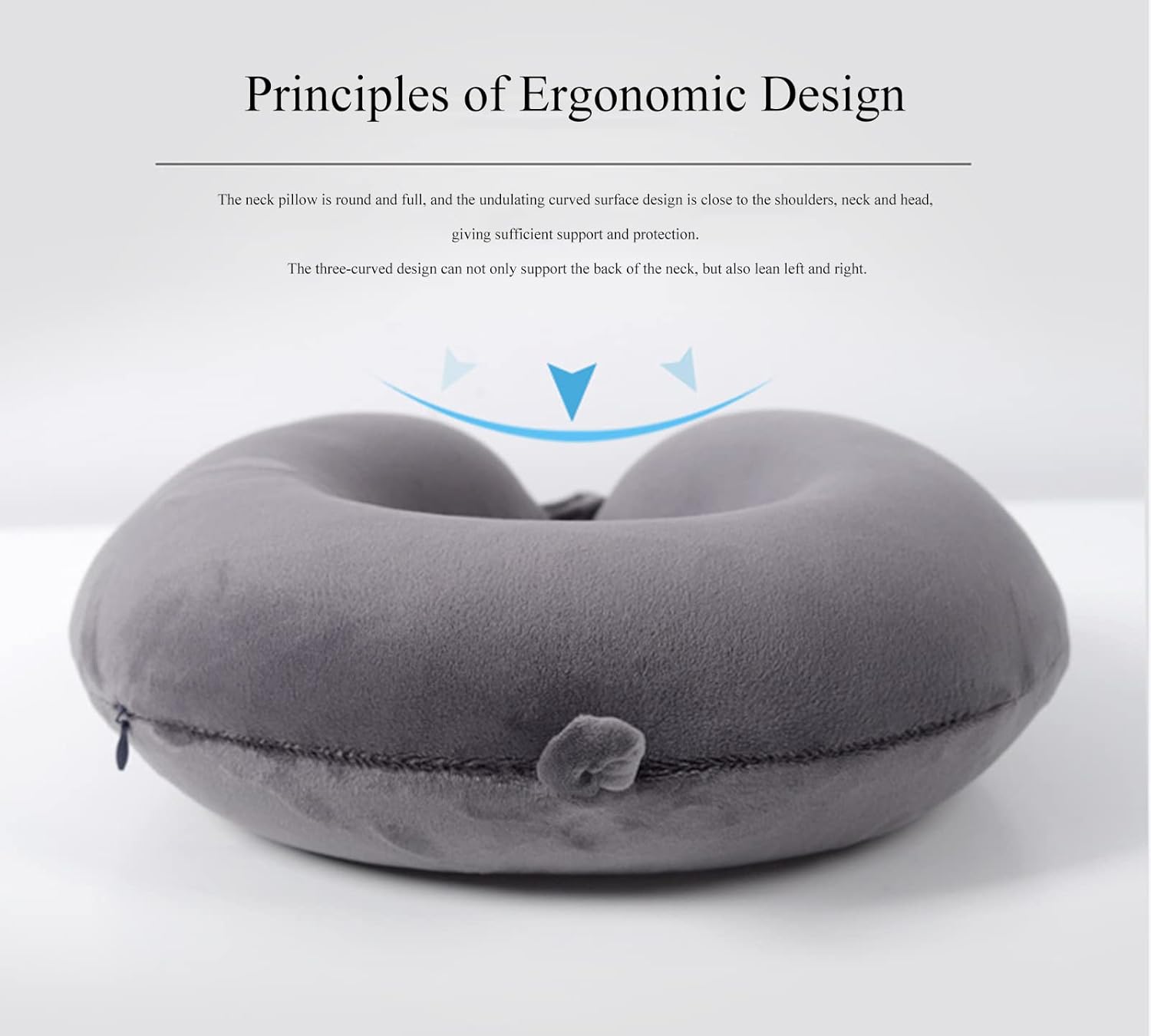 Perfect for Travel Portable Memory Foam Neck Pillow for Airplanes Cars and Office Use
