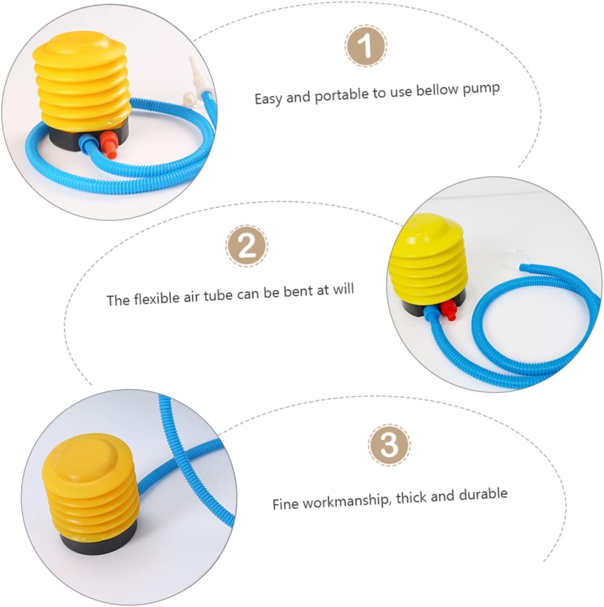 Milisten 4pc Foot Pump Bellow for Inflatables
