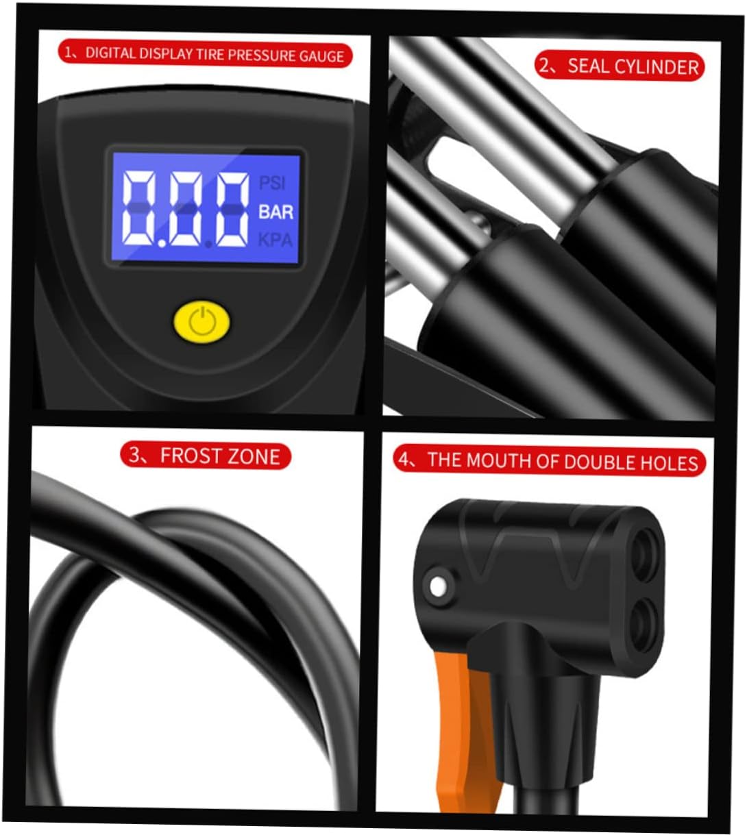 Portable High Voltage Foot Pump with Digital Display for Electric Cars Bicycles