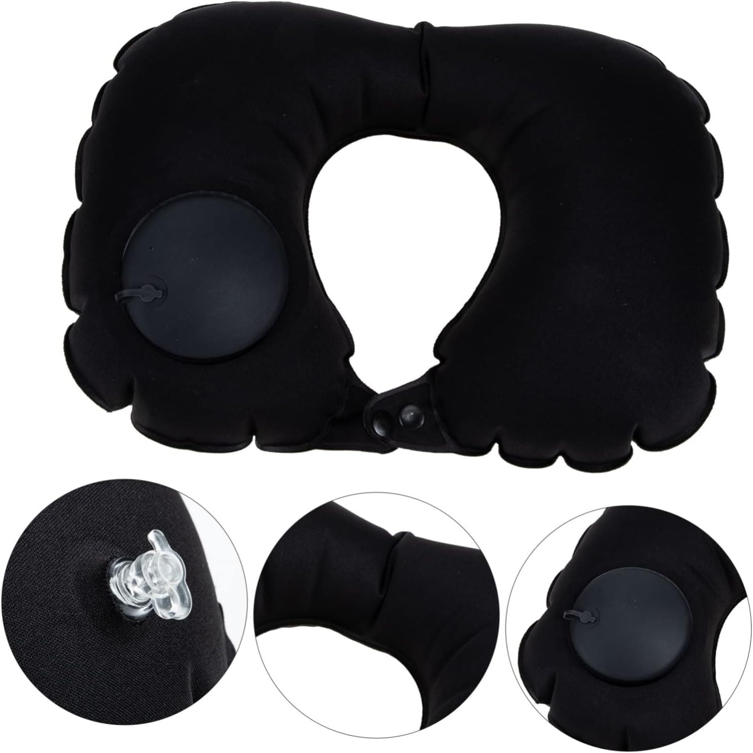 ABOOFAN Portable Inflatable Travel Pillow Neck Support Comfort for Flights More