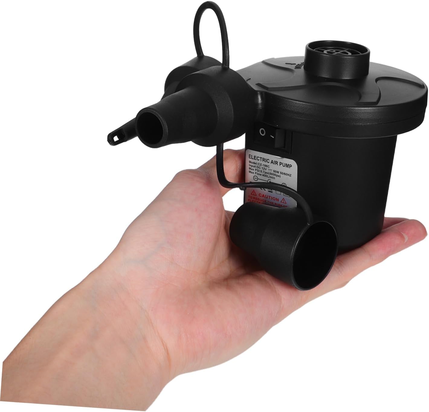 Charge Inflates in Second with Multi-NOzzle Electric Pump for Camping Travel More