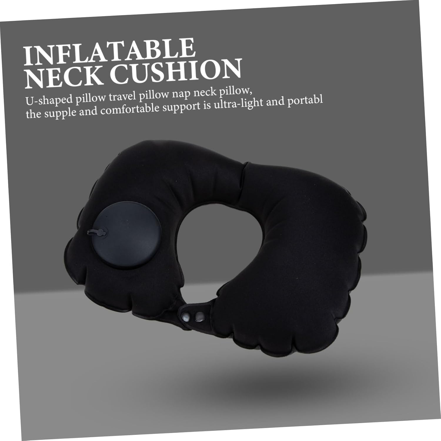 Healifty Comfortable Travel Pillow with Neck Support Portable Airplane Pillow for Long Flights