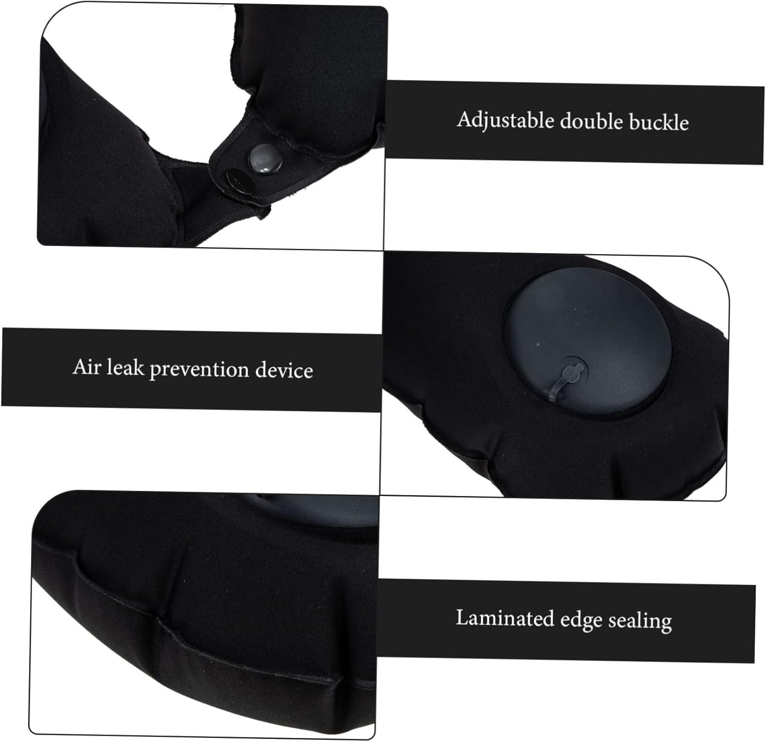 Healifty Comfortable Travel Pillow with Neck Support Portable Airplane Pillow for Long Flights