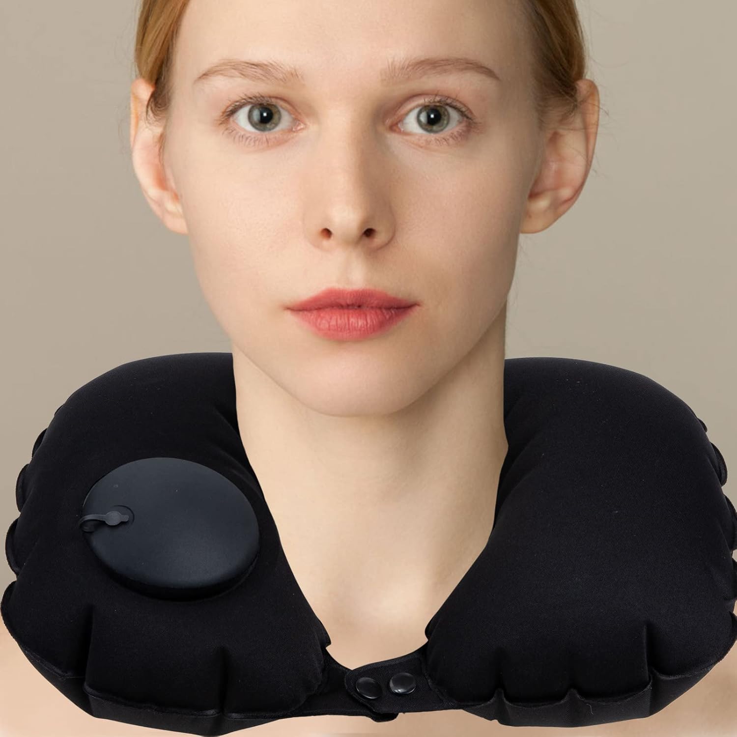 CHILDWEET Inflatable Travel Pillow - Comfortable Neck Pillow for Airplane Use Portable Travel Supply