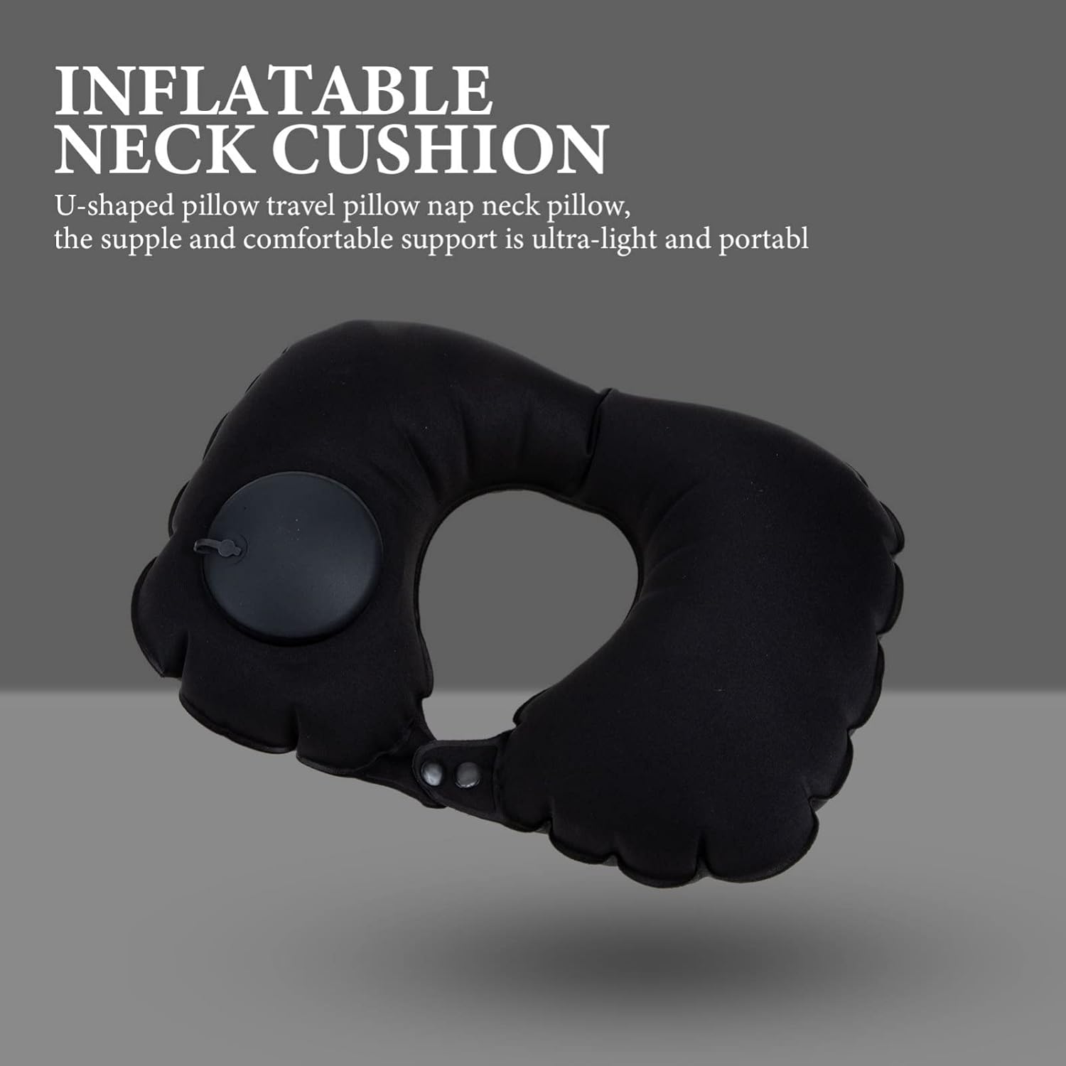 Portable Inflatable Travel Pillow Neck Support for Car Plane Office and Train