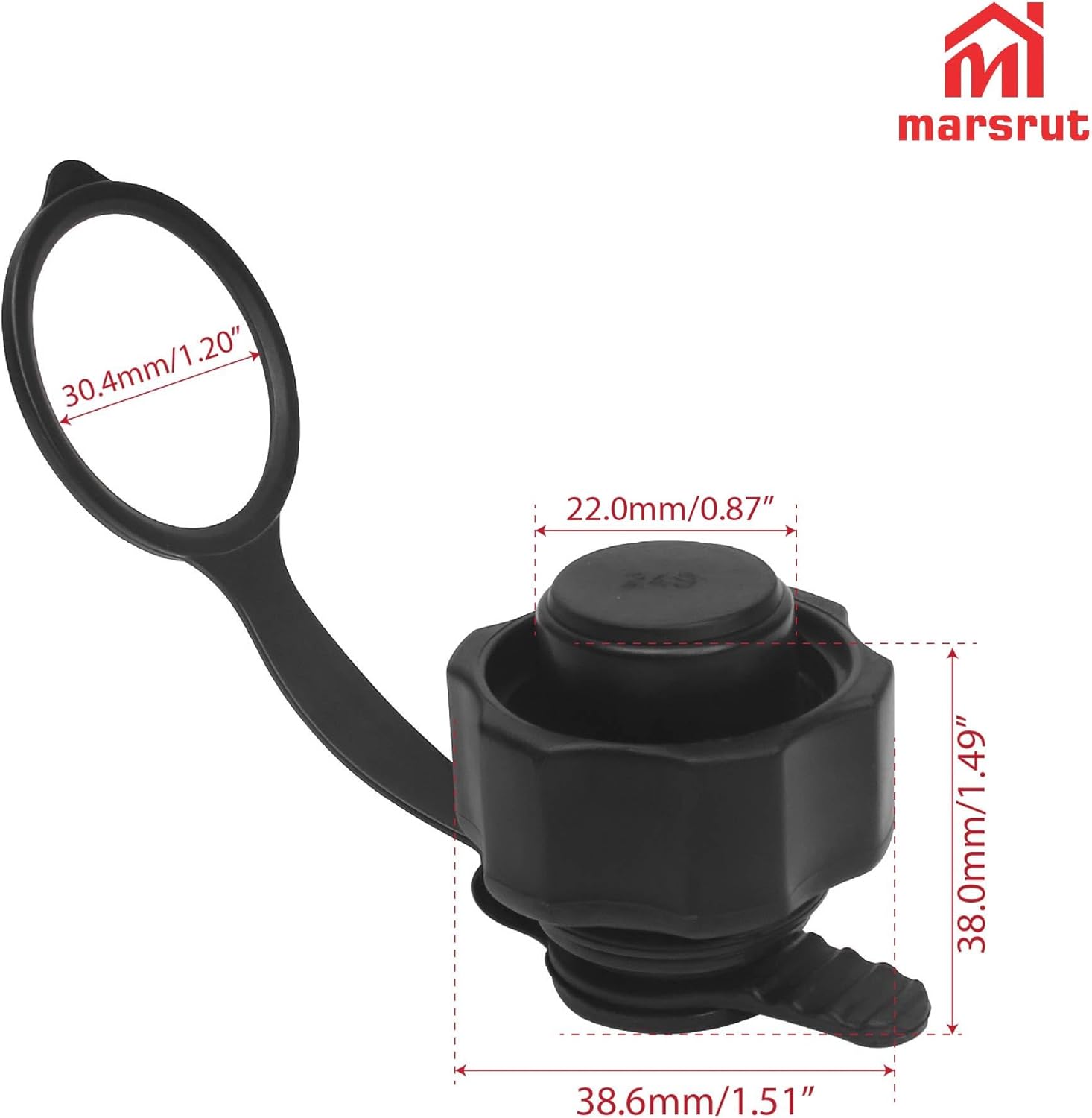 Intex Air Mattress Cap Replacement - 22mm 2-in-1 Plastic Inflatable Anti-Leak Plugs