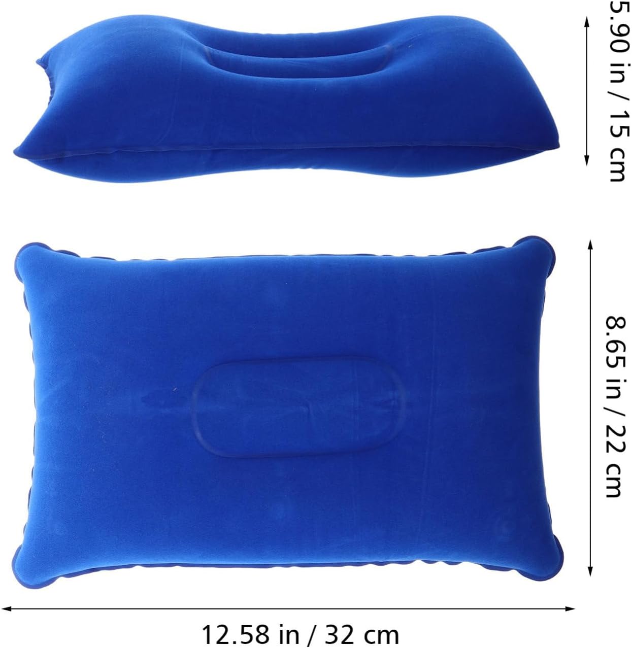 Healifty Inflatable Travel Pillow Neck Support for Hiking Camping Home and Office