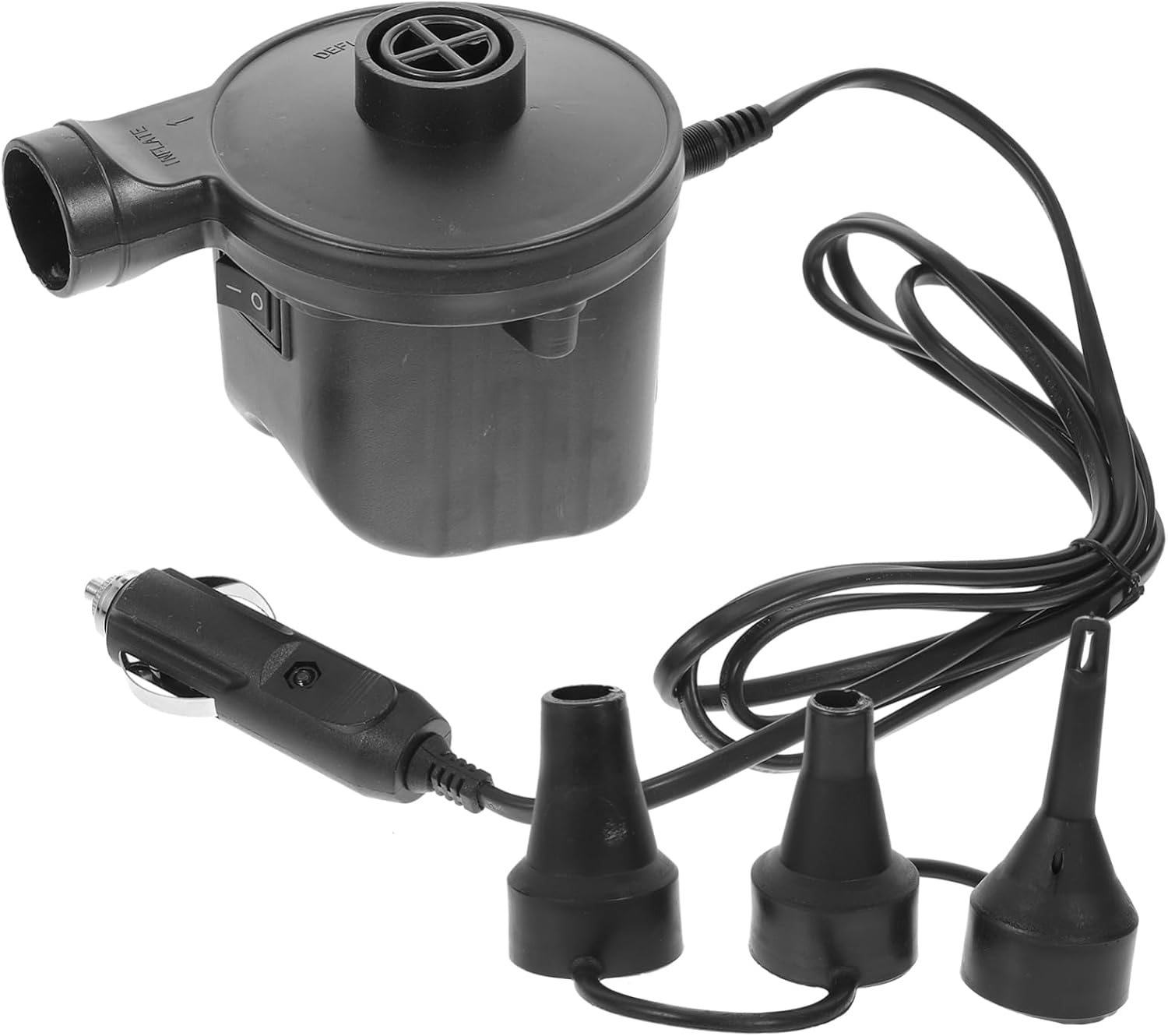 Alipis Electric Air Pump Portable Deflator for Air Mattress and Inflatable Couch