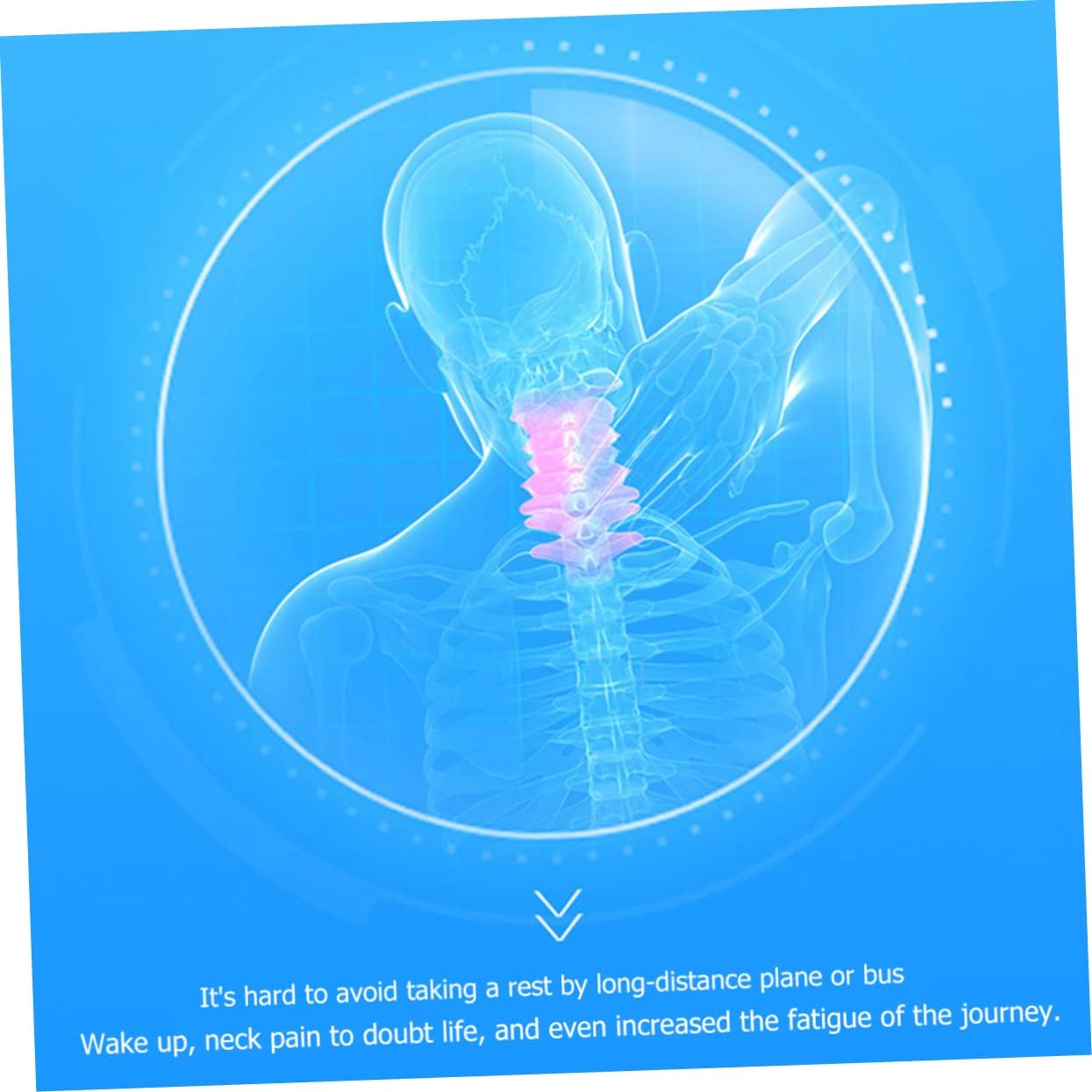 U-Type Neck Pillow - Neck Support Travel Pillow for Home Office