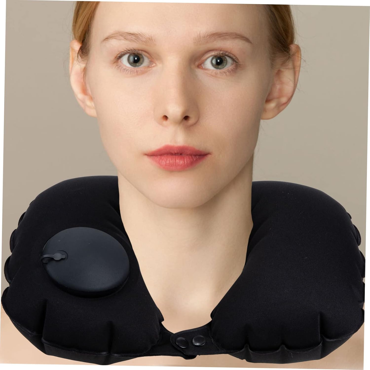 ABOOFAN Portable Inflatable Travel Pillow Neck Support Comfort for Flights More