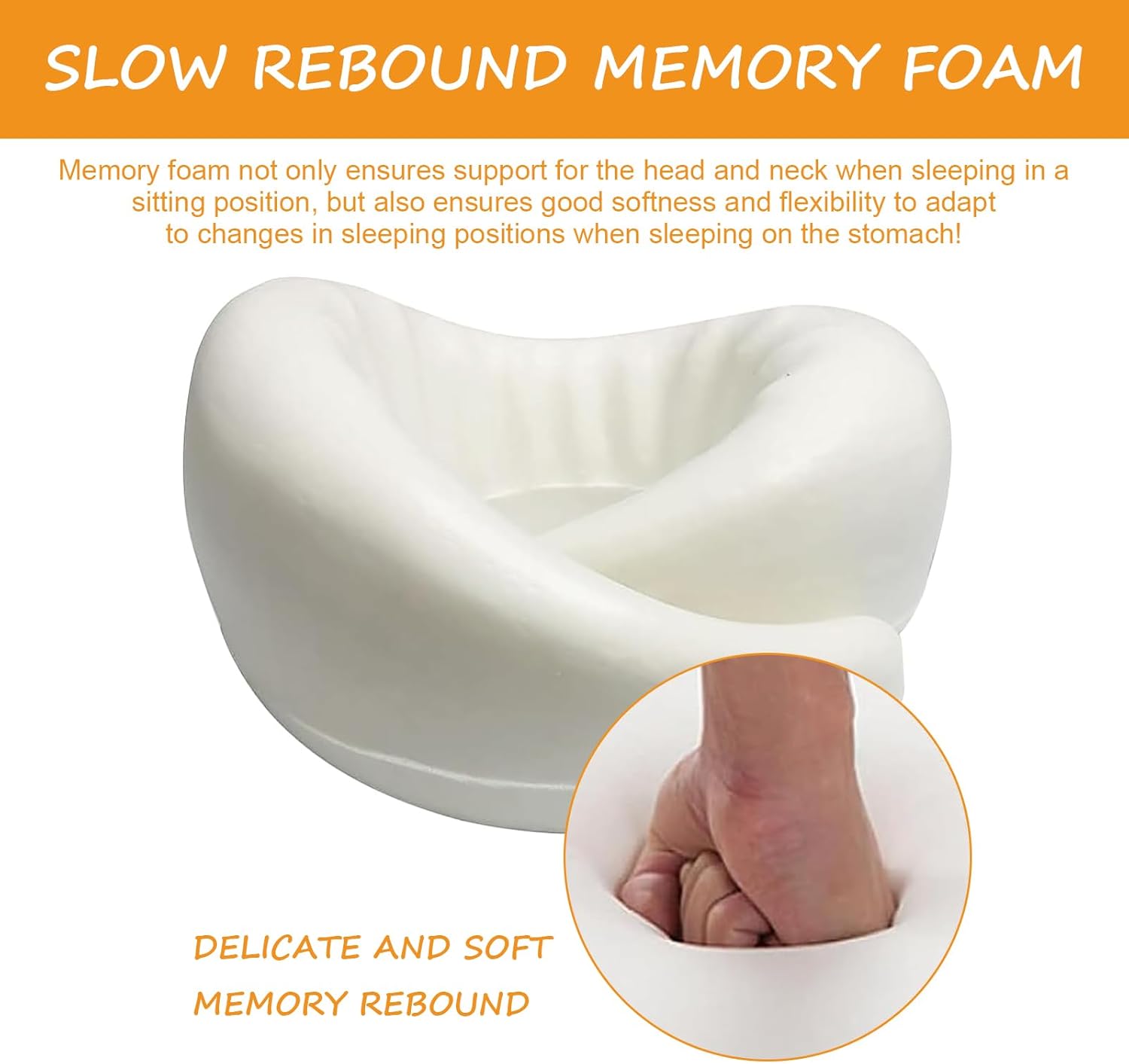 Adjustable Memory Foam Travel neck Pillow with Support for Airplanes Comfortable for Long Flights and Extensive Use