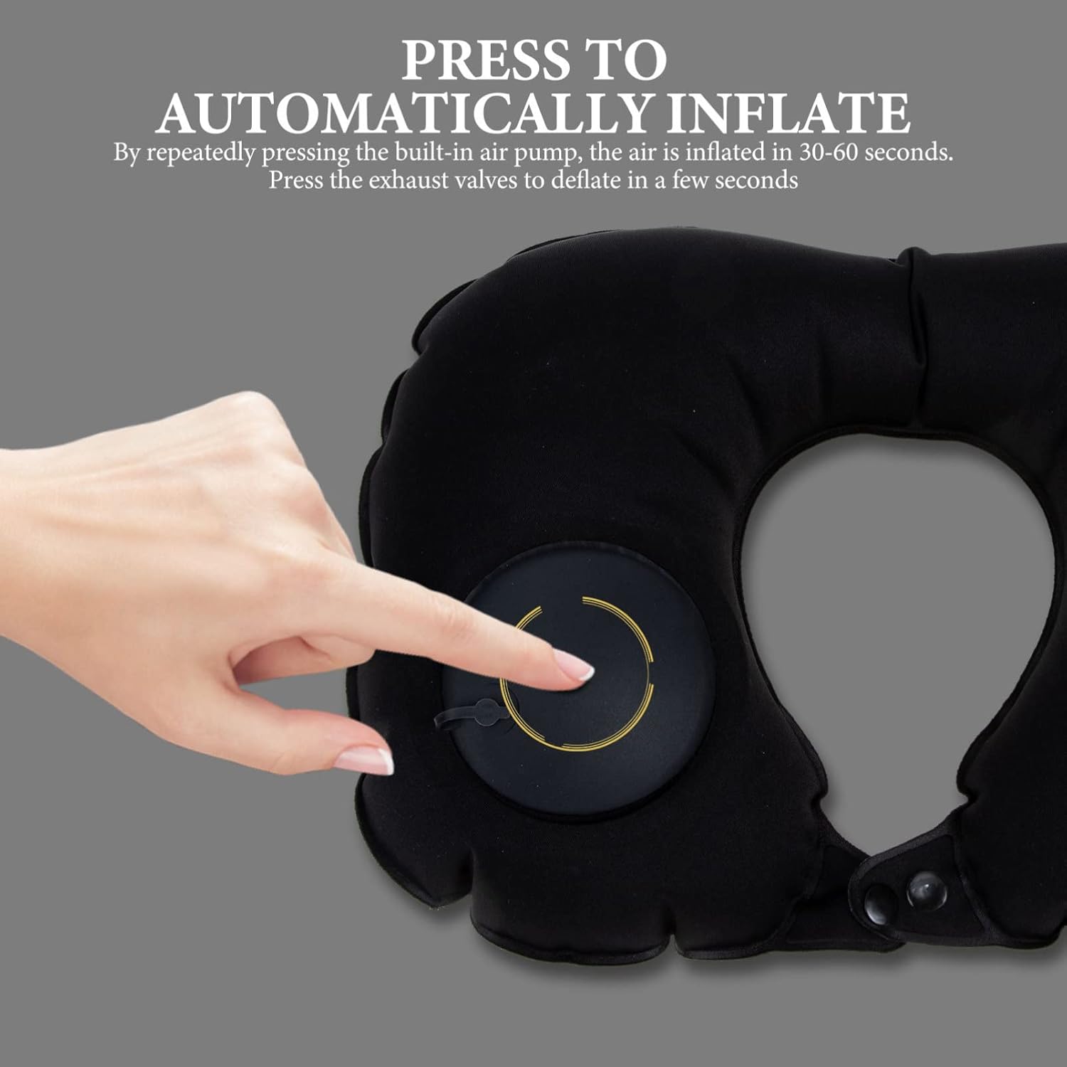 CHILDWEET Inflatable Travel Pillow - Comfortable Neck Pillow for Airplane Use Portable Travel Supply