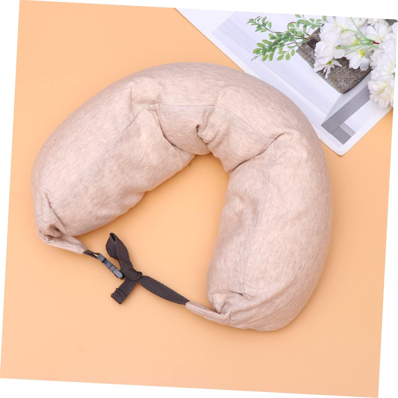 Soft Elastic U-Shaped Travel Pillow for Neck Support Office Home Use