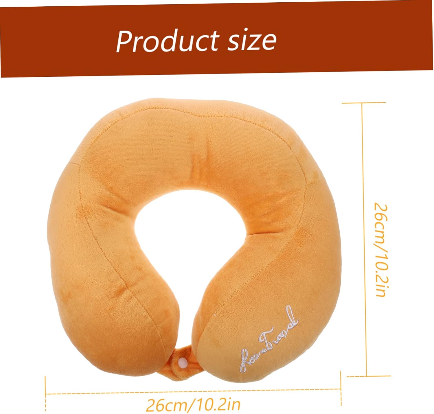 Happyyami U-Shape Travel Pillow Comfortable Neck Cushion with Design for Airplane Train and Car