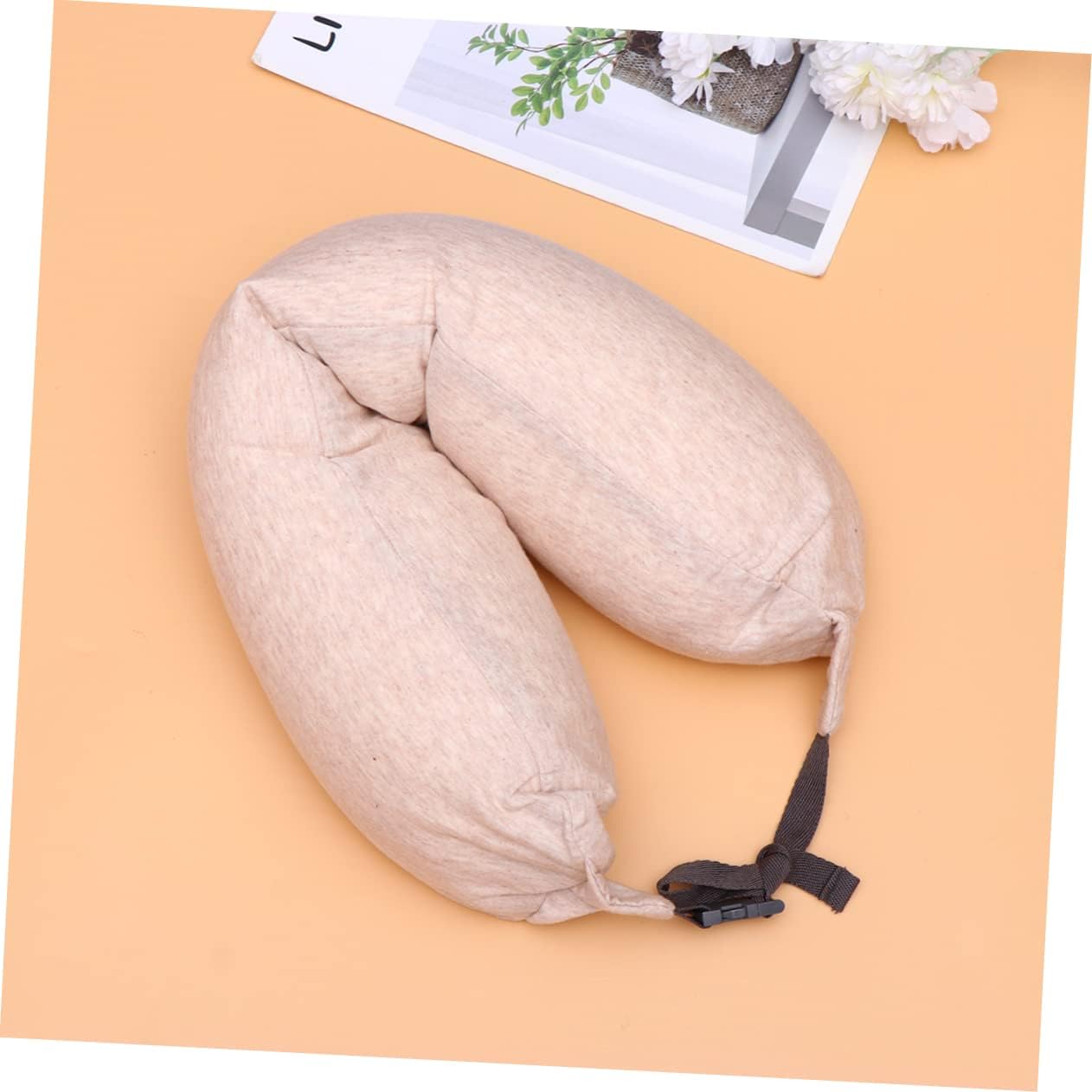 Soft Elastic U-Shaped Travel Pillow for Neck Support Office Home Use
