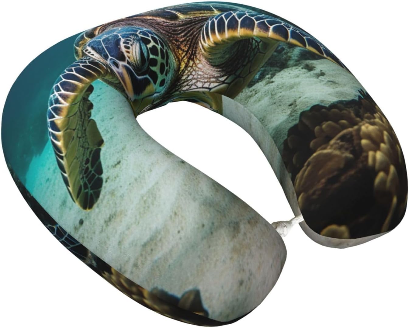 Ergonomic Travel Pillow Memory Foam Airplane Pillow for Neck and Head Support Buckle-Ready for Oxygen