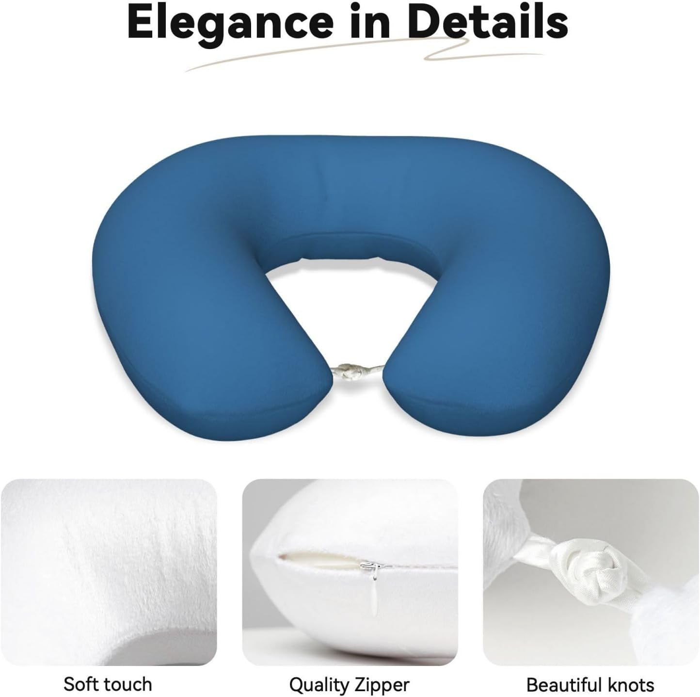 Ergonomic Travel Neck Pillow Memory Foam Neck Support for Airplane Car Plane Travel