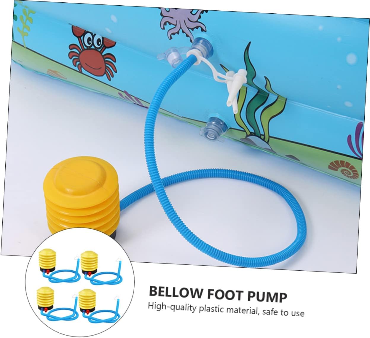 Milisten 4pc Foot Pump Bellow for Inflatables