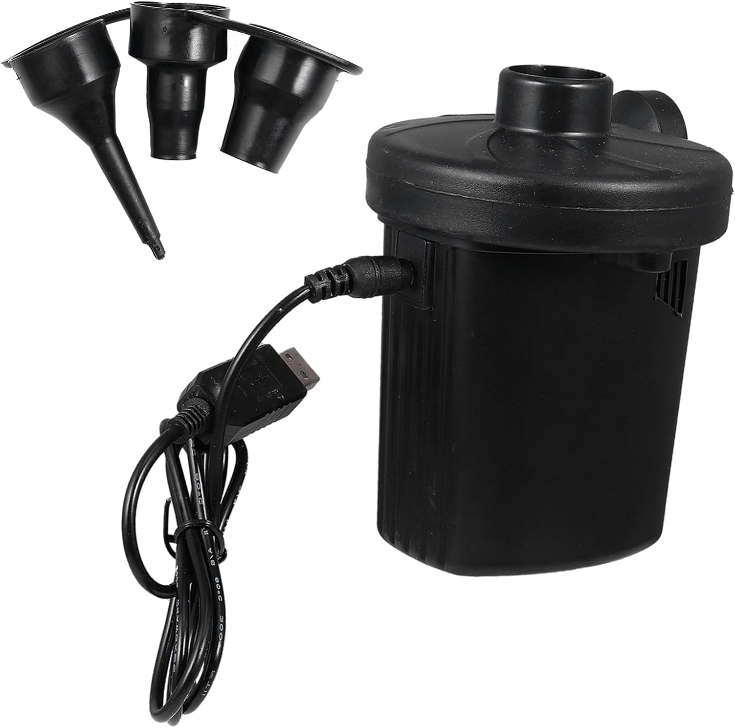 VOSAREA Rechargeable USB Air Pump for Fast Inflation of Air Mattresses Pools Rafts and More