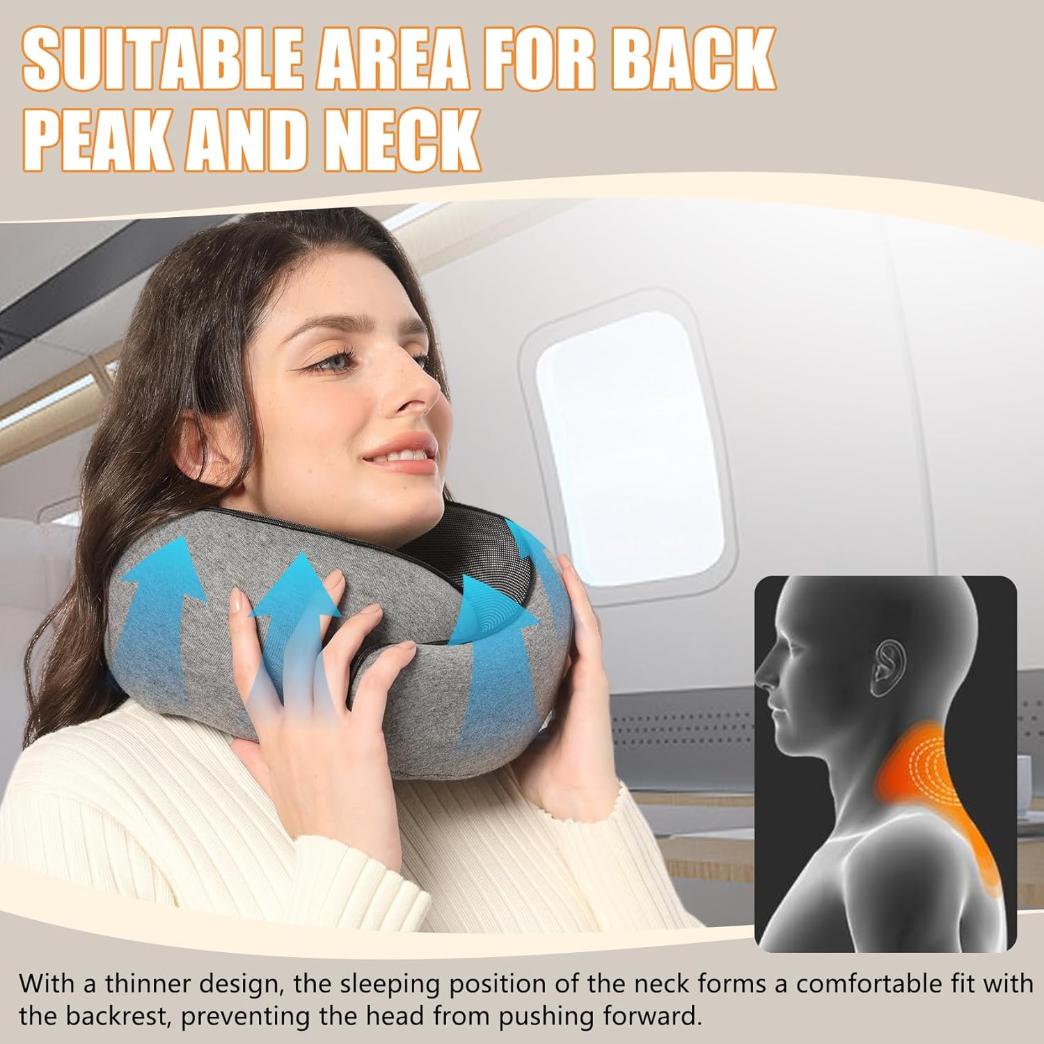 Ergonomic Travel Neck Pillow for Flights Cars Responsibilities of Modern Life 360 Comfort for Your Neck