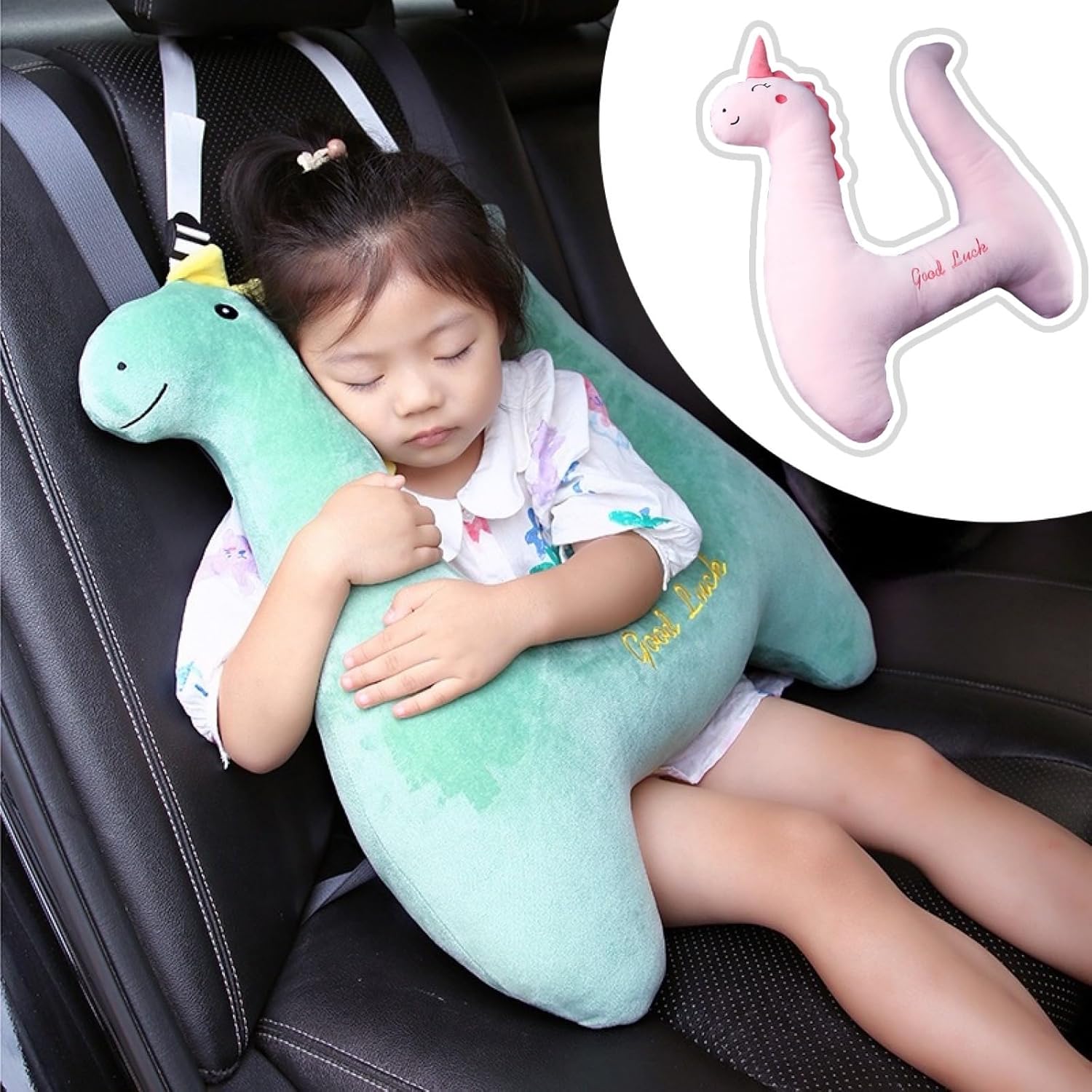 Japado Cute Cartoon Travel Pillow for Car Rides Comfort for Kids