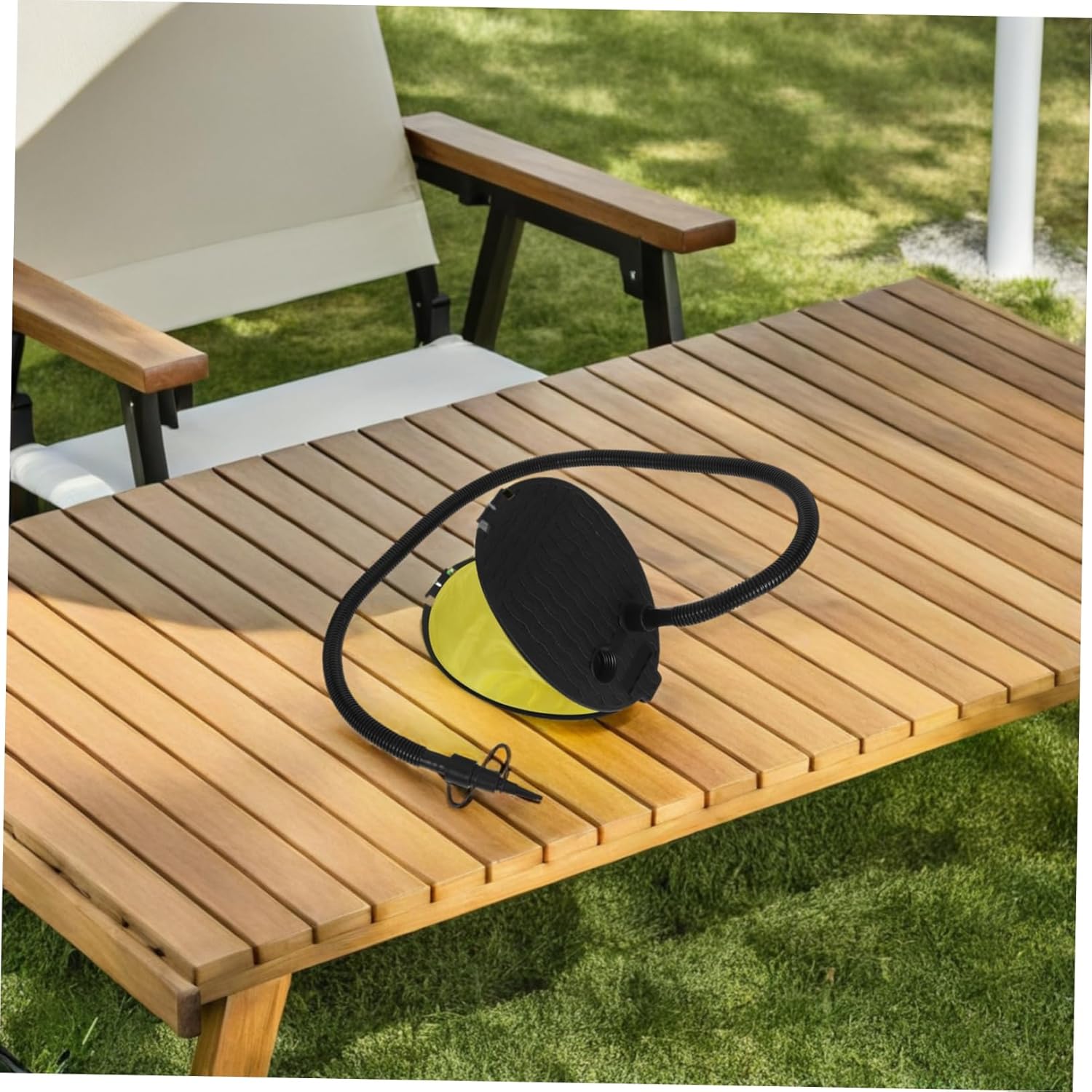 Bellow Foot Pump Inflator Collapsible Foot Air Pump for Camping Sleeping Pads Yoga Balls and Air Mattresses