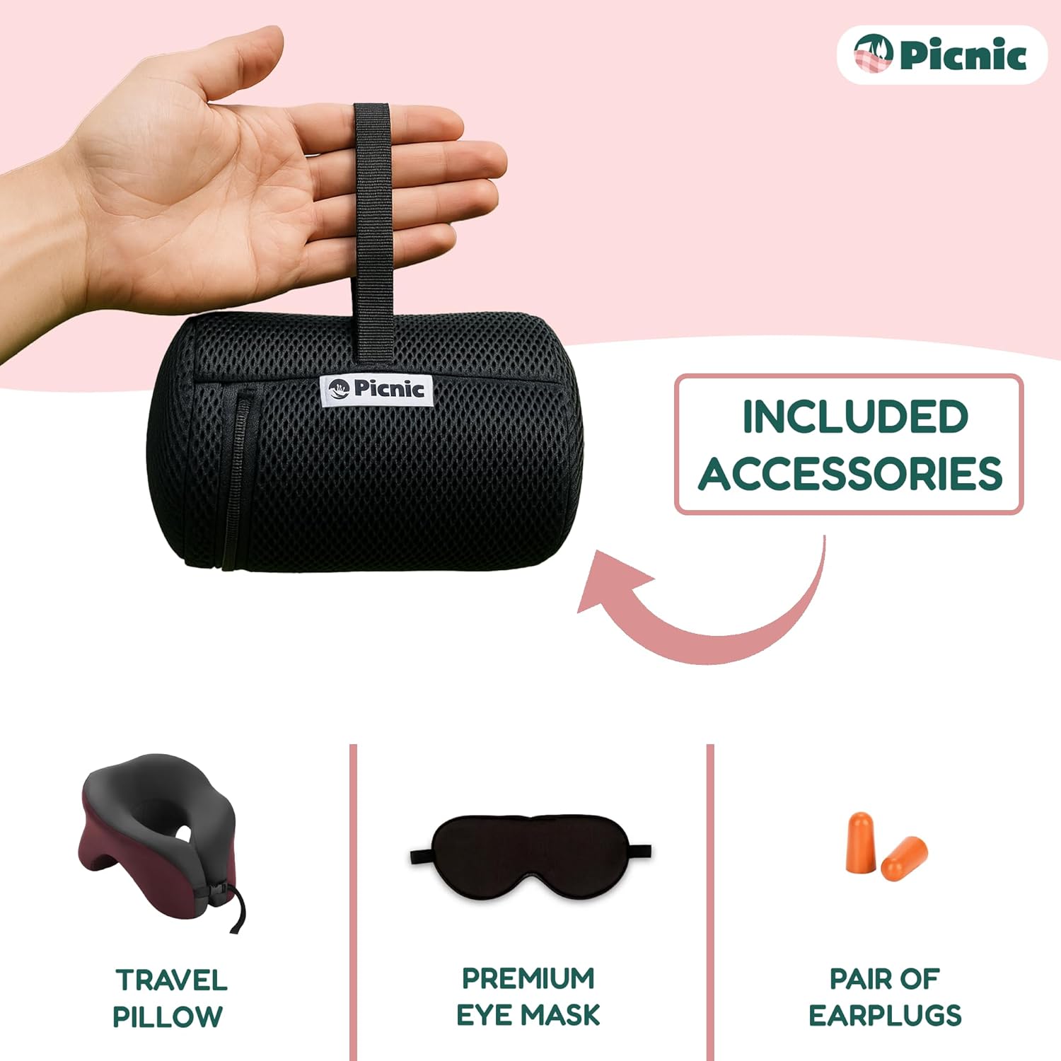 Cozy U-Shaped Memory Foam Travel Pillow for Comfort on the Go