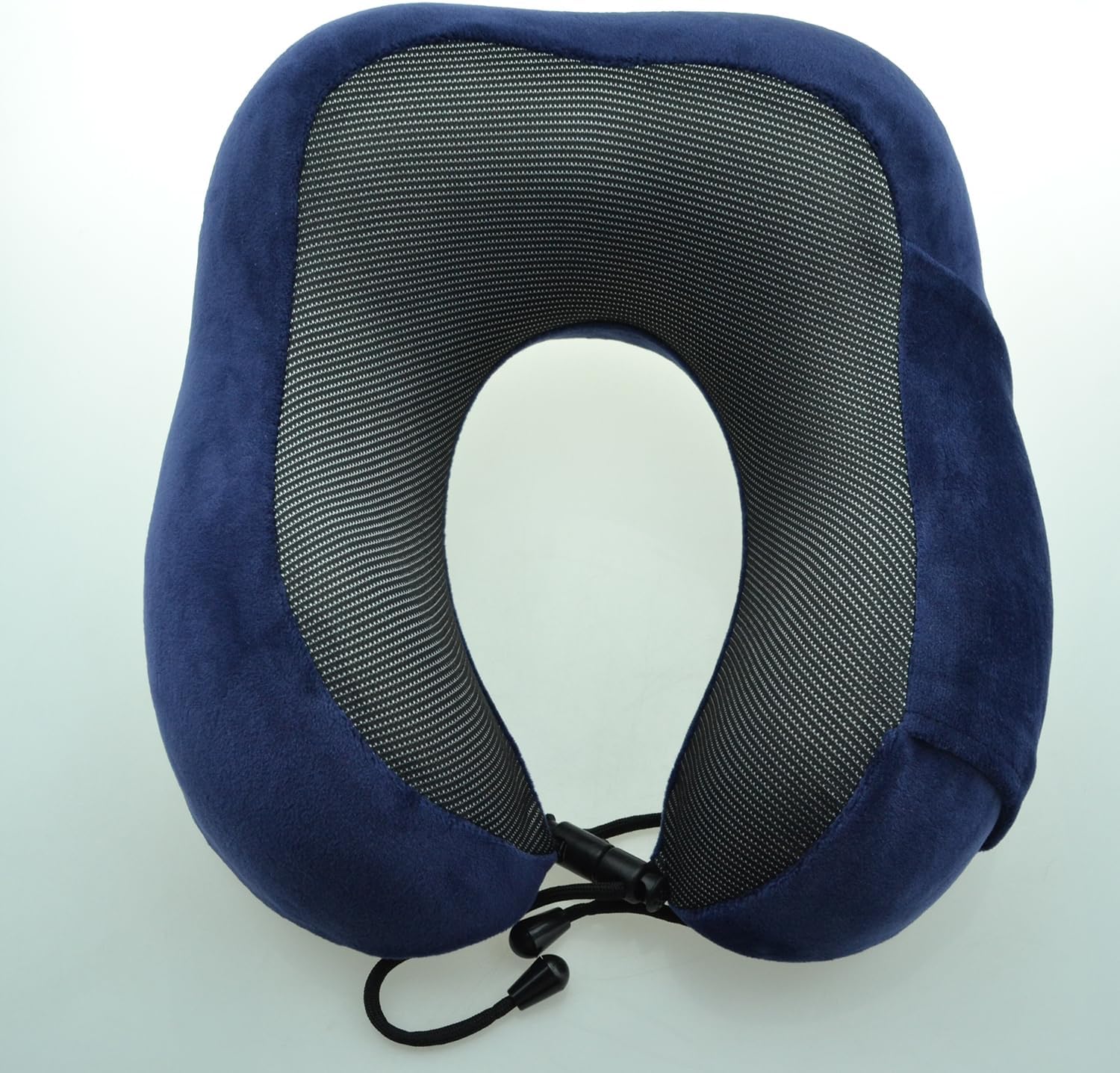 Bi-Trust U-Shape Memory Foam Travel Pillow Neck Support Head Rest Car Plane Cushion - Dark Blue