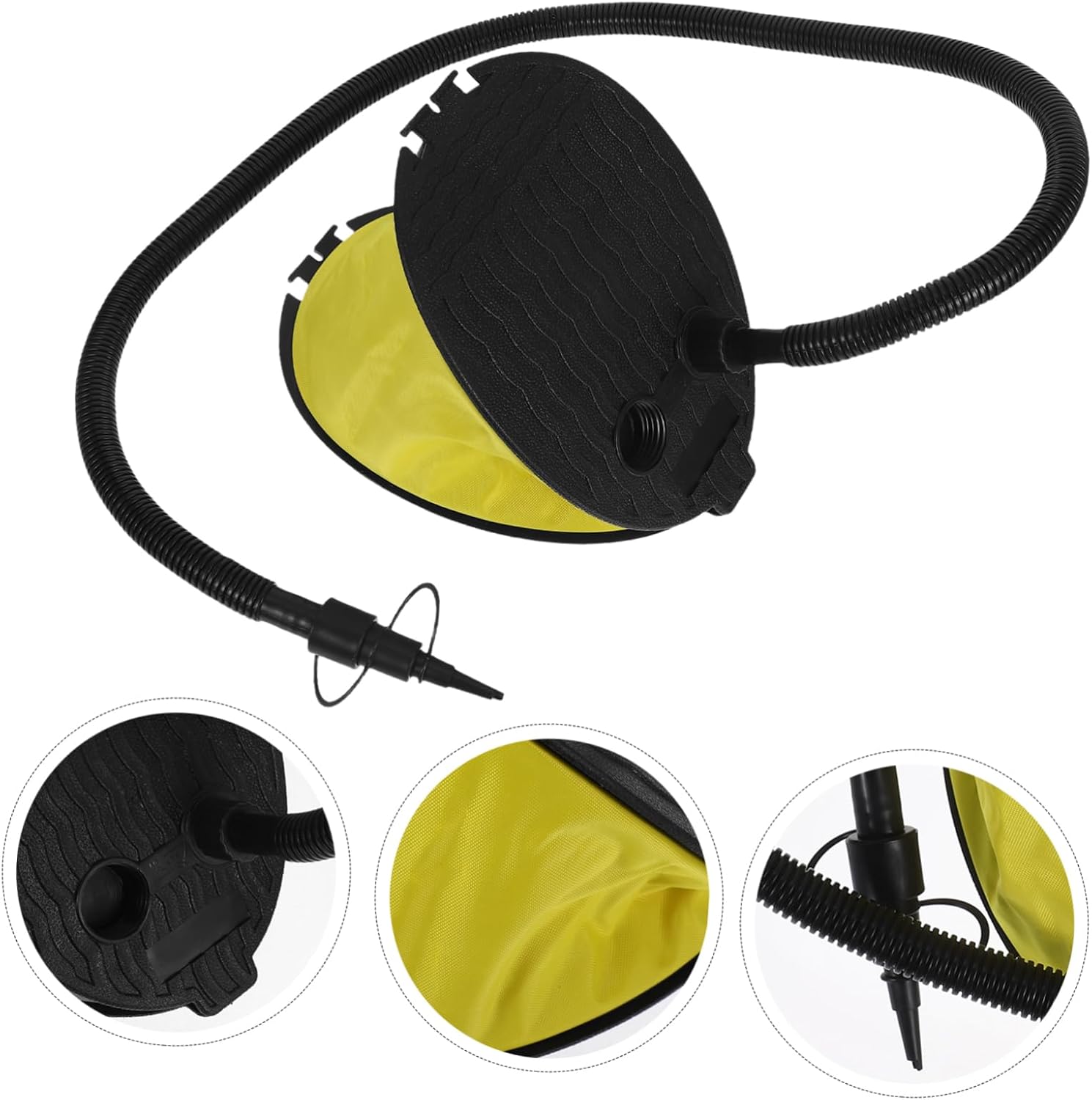 Bellow Foot Pump Inflator Collapsible Foot Air Pump for Camping Sleeping Pads Yoga Balls and Air Mattresses