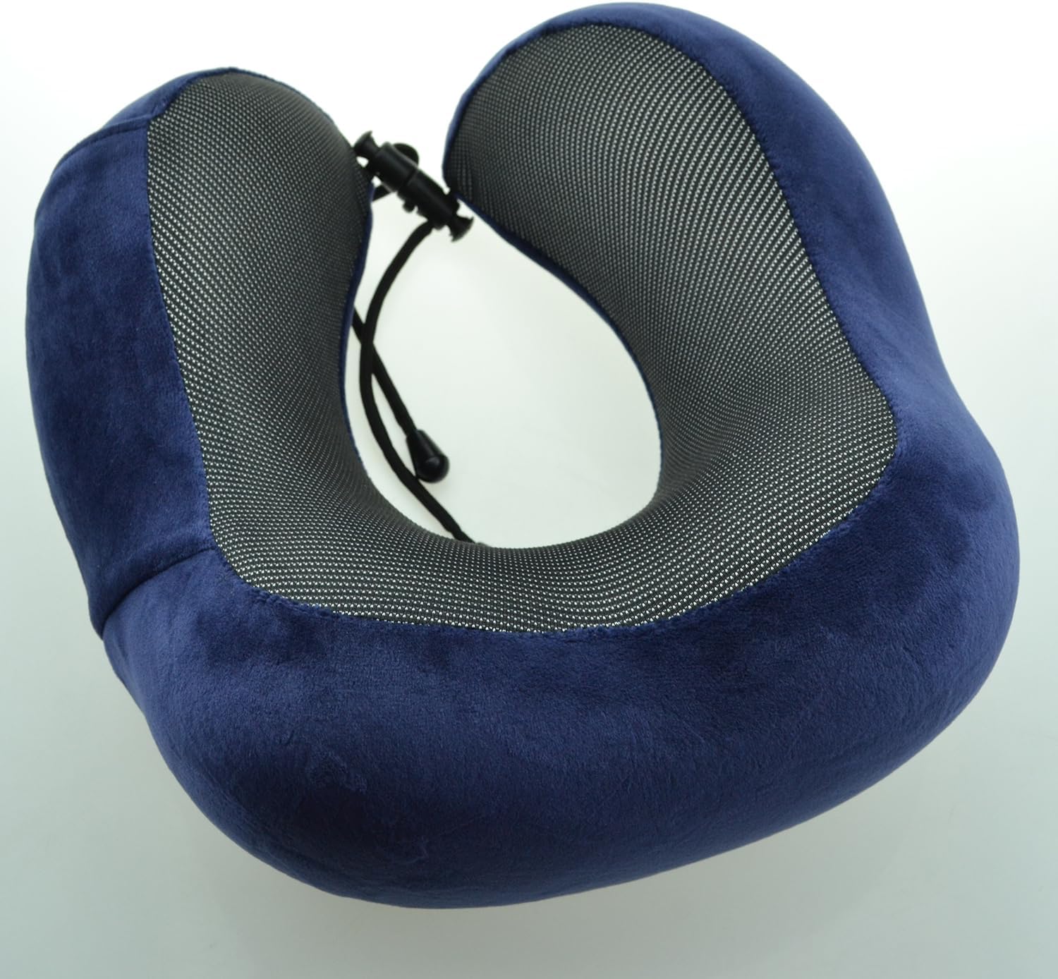 Bi-Trust U-Shape Memory Foam Travel Pillow Neck Support Head Rest Car Plane Cushion - Dark Blue