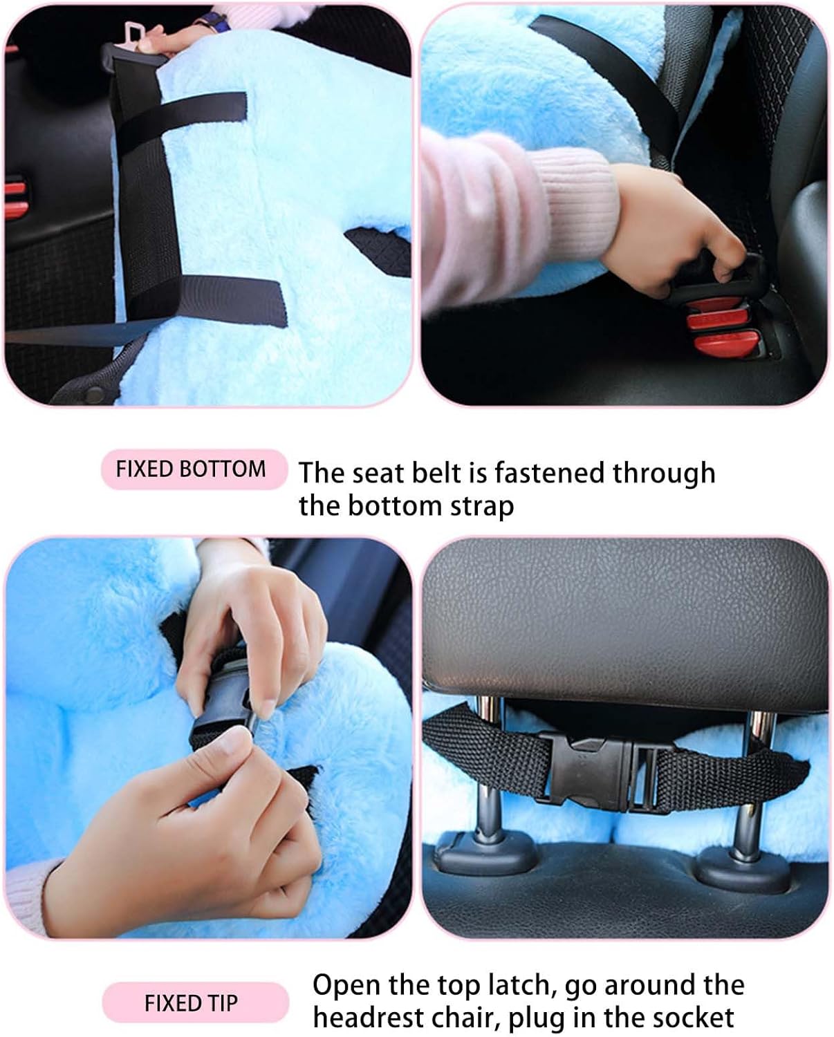 U-Shaped Travel Pillow for Kids Large Ergonomic Support for Comfort on the Go