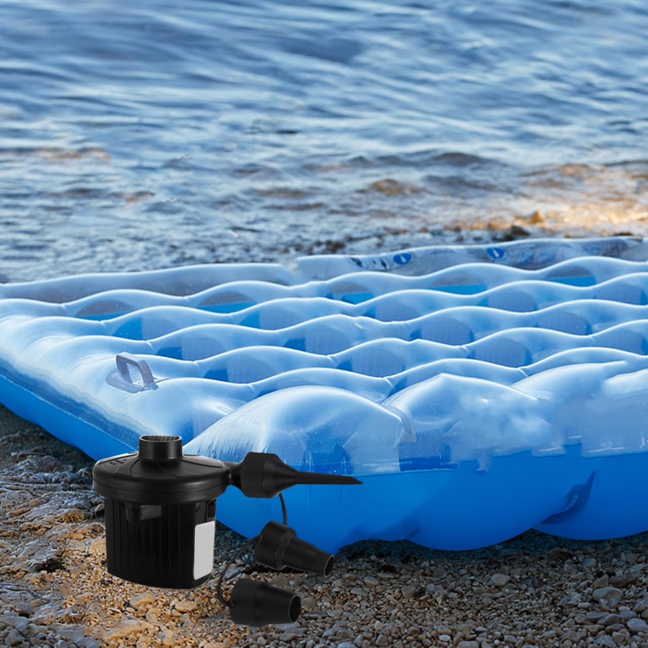 4Pcs Multi-Size Plastic Air Pump Nozzles - Portable Comfortable For Electric Inflators Air Beds Bikes More