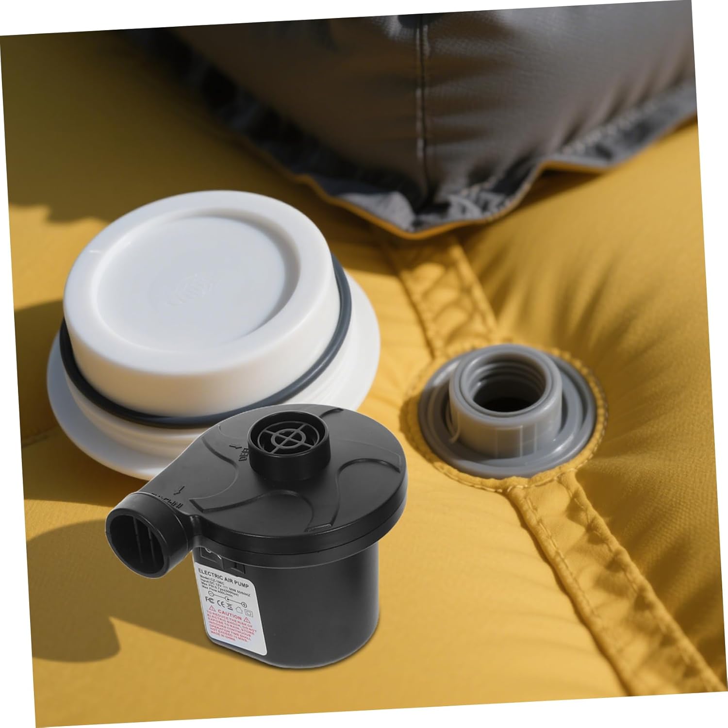 Charge Inflates in Second with Multi-NOzzle Electric Pump for Camping Travel More