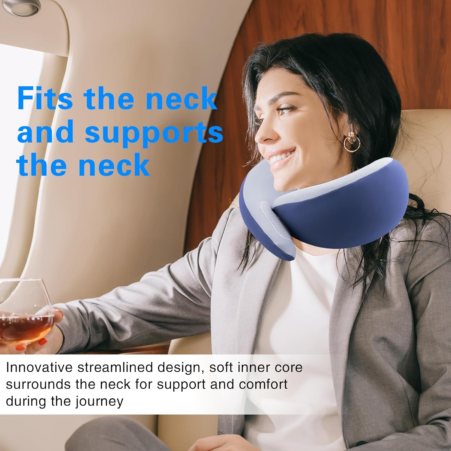 Belecy Travel Pillows for Airplanes - Perfect for Relaxing With Ergonomic Support