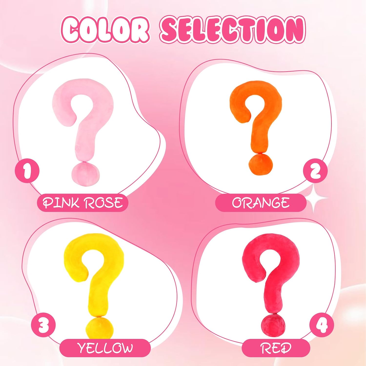 Car Pillow for Kids Neck Pillow Unique Question-Mark Design Perfect for Travel Daily Use