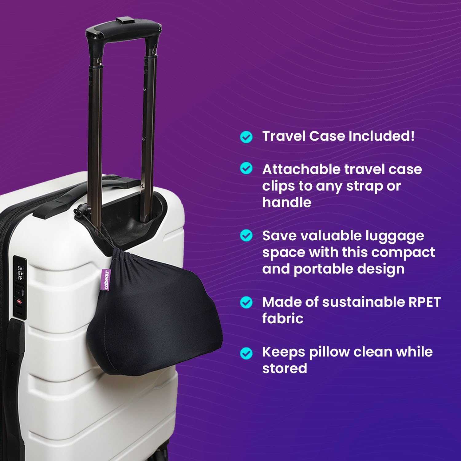 Cabeau Best Neck Pillow for Travel - 360 Support for Comfort Convenience