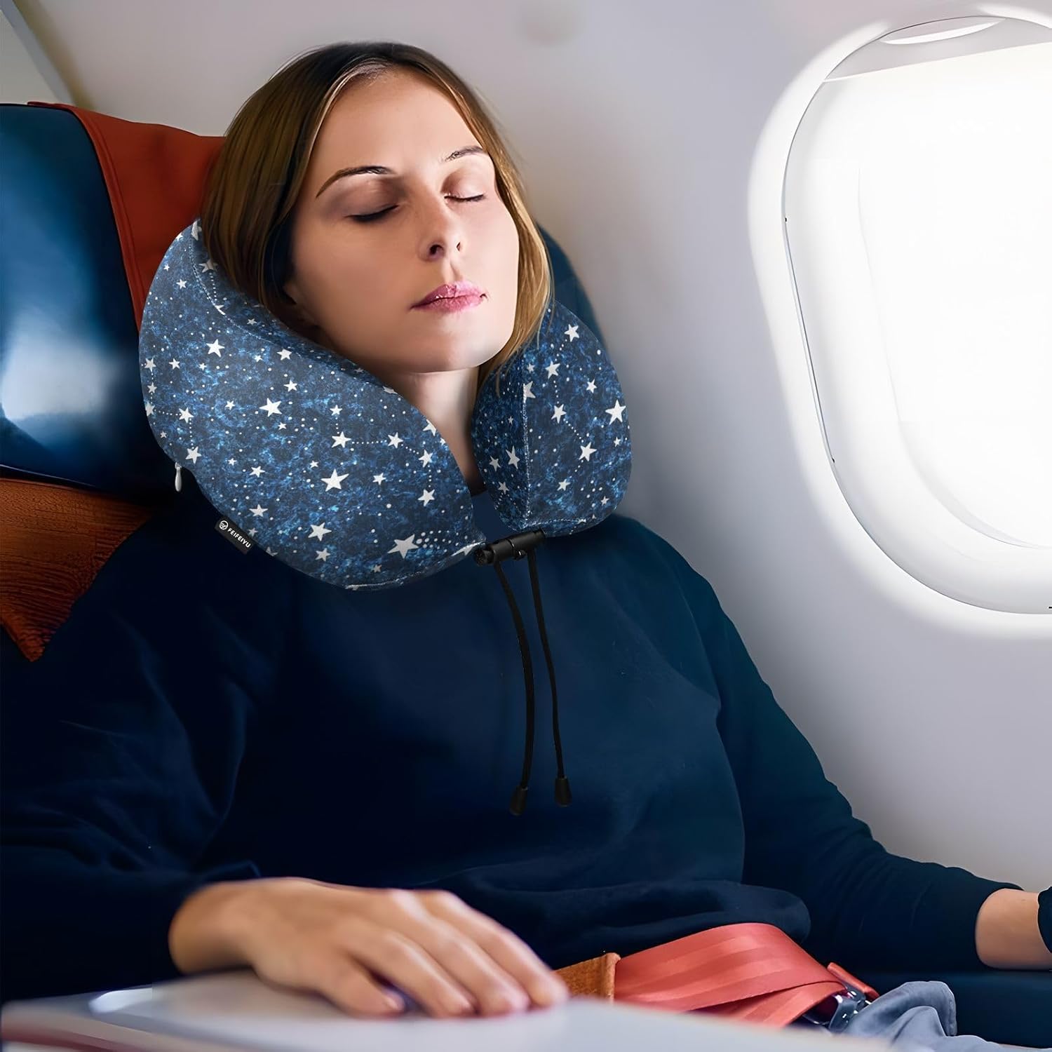 OTVEE Travel Pillow Comfort Neck Support Best for Airplane Home Use