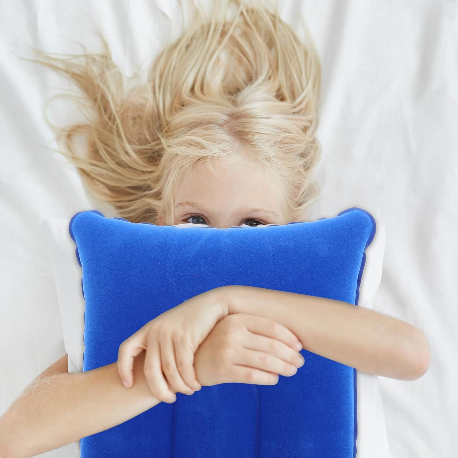 Healifty Inflatable Travel Pillow Neck Support for Hiking Camping Home and Office