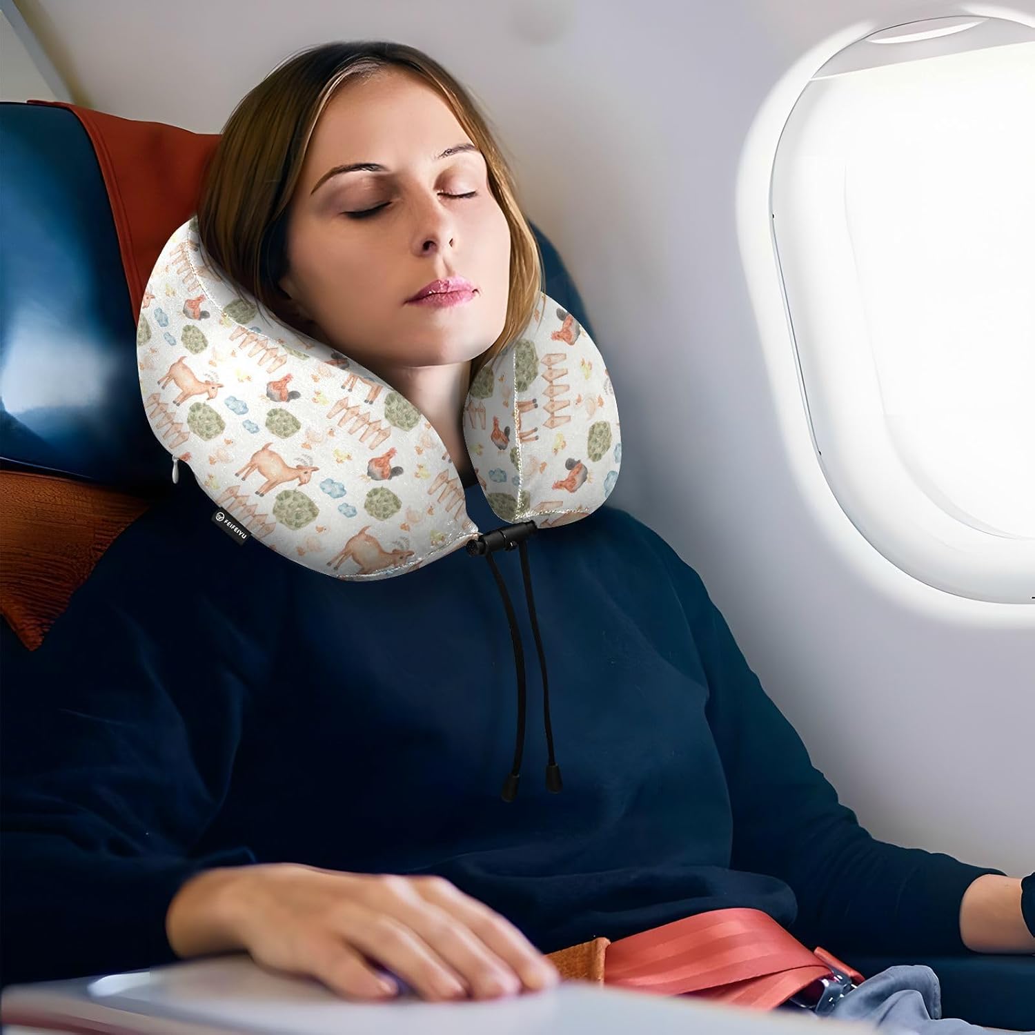 Gredecor Memory Foam Travel Neck Pillow for Air Car and Office Use