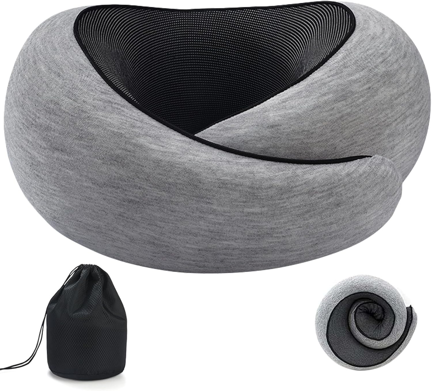 Adjustable Memory Foam Travel neck Pillow with Support for Airplanes Comfortable for Long Flights and Extensive Use